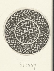 Medaille mit Flechtwerk Entwürfe für Goldschmiede (Serie) von Jacques Vauquer