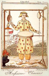 Chinesischer Musiker, 1806 von Jacques after Grasset de Saint Sauveur