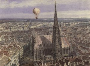 Ballonfahrt über Wien von Jakob Alt