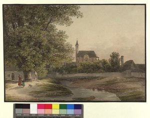 Die Spitalskirche in Mödling von Jakob Alt