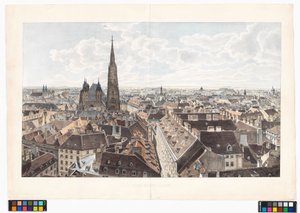 Panorama von Wien gegen Osten von der Peterskirche aus von Jakob Alt