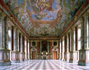Der Marmorsaal in der Abteikirche von St. Florian