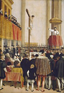 Die Predigt des päpstlichen Legaten Cornelio Musso in der Augustinerkirche von Wien