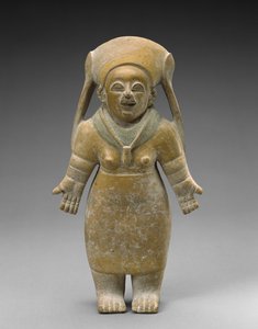 Stehende Frau, 200 v. Chr.-800 n. Chr. von Jama Coaque culture