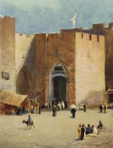 Jaffa; oder, "Fischtor" (Farblithografie) von James (after) Clark