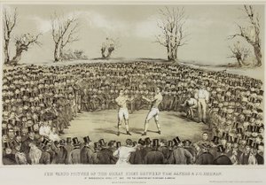 Der große Kampf zwischen Tom Sayers und J.C. Heenen in Farnborough