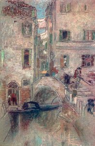 Ein Seitenkanal, Venedig, 19. Jahrhundert