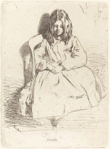 Annie sitzend, 1858