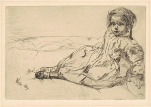 Bibi Valentin, 1859 von James Abbott McNeill Whistler