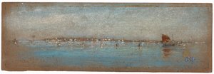 Blau und Silber - Die Inseln, Venedig, 1879-1880 von James Abbott McNeill Whistler
