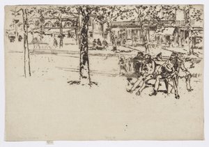 Boulevard Poissonnière, Paris, ca. 1892-93 von James Abbott McNeill Whistler