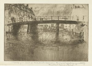 Brücke in Amsterdam von James Abbott McNeill Whistler
