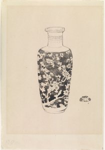 Zylindrische Vase mit dickem Hals, 1876 von James Abbott McNeill Whistler