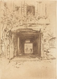 Tür und Weinrebe, 1880 von James Abbott McNeill Whistler
