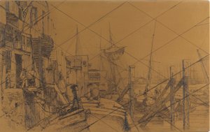 Radierplatte: Limehouse, 1859