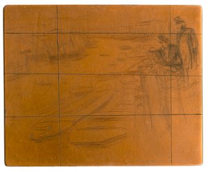 Radierplatte: Der kleine Teich, 1861 von James Abbott McNeill Whistler