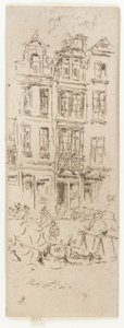 Blumenmarkt, Brüssel, 1887 von James Abbott McNeill Whistler