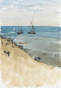 Grün und Silber -- Das helle Meer, Dieppe von James Abbott McNeill Whistler
