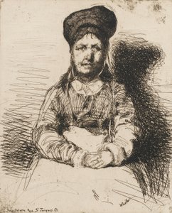 La Retameuse. Eine der zwölf Radierungen aus der Natur Das französische Set, 1858