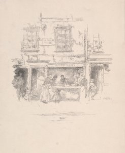 Maunders Fischladen, Chelsea, 1890 von James Abbott McNeill Whistler