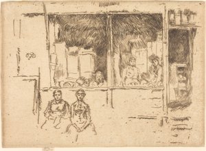 Melonenladen, Hounsditch, ca. 1886-1888 von James Abbott McNeill Whistler