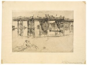 Alte Putney-Brücke, 1879 von James Abbott McNeill Whistler
