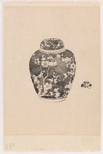 Oviforme Ingwerkrug mit glockenförmigem Deckel von James Abbott McNeill Whistler