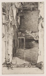 Lumpensammler, Quartier Mouffetard, Paris von James Abbott McNeill Whistler