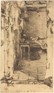 Lumpensammler, Quartier Mouffetard, Paris, 1858 von James Abbott McNeill Whistler