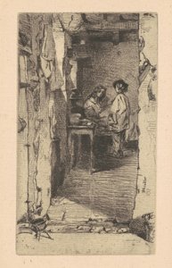 Lumpensammler, Quartier Mouffetard, Paris, 1858 von James Abbott McNeill Whistler