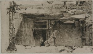 Lumpensammler, Quartier Mouffetard, Paris, 1858 von James Abbott McNeill Whistler