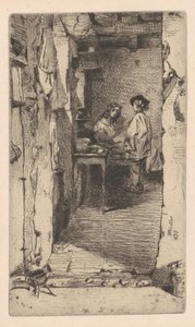 Lumpensammler, Quartier Mouffetard, Paris, 1858 von James Abbott McNeill Whistler