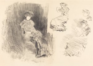 Lesen, 1879-1887 von James Abbott McNeill Whistler