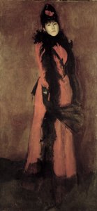Rot und Schwarz: Der Fächer, 1891-94 von James Abbott McNeill Whistler