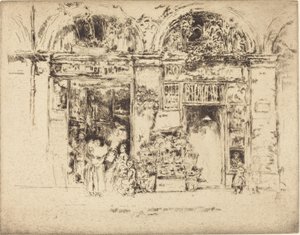 Sonnenblumen, Rue des Beaux-Arts, 1892-1893 von James Abbott McNeill Whistler