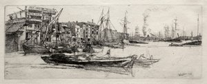 Thames Lagerhaus, 1871 von James Abbott McNeill Whistler