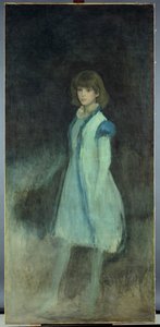 Das blaue Mädchen: Porträt von Connie Gilchrist (1865-1946), c.1879 von James Abbott McNeill Whistler