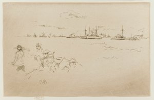 Die Flotte: Monitore, 1887 von James Abbott McNeill Whistler