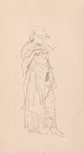 Der Roman - Mädchen beim Lesen, 1890 von James Abbott McNeill Whistler