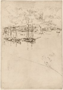 Das Dampfschiff, Venedig, 1879-1880 von James Abbott McNeill Whistler