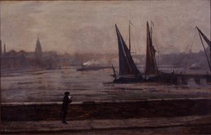 Die Themse von der Battersea-Brücke