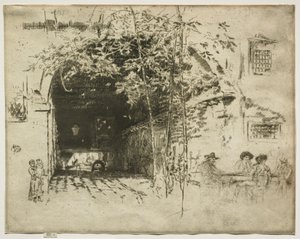 Der Traghetto, 1880 von James Abbott McNeill Whistler