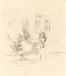 Versuchsskizze: Ein Innenraum, ca. 1891 von James Abbott McNeill Whistler