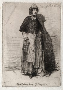 Zwölf Radierungen aus der Natur: La Mère Gérard, 1858 von James Abbott McNeill Whistler