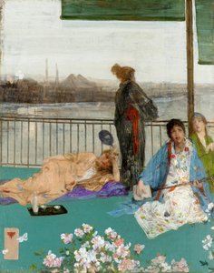 Variationen in Fleischfarbe und Grün: Der Balkon, um 1870