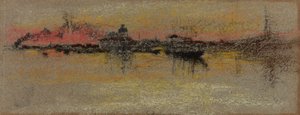 Venedig: Sonnenaufgang auf der Rialto, 1880 von James Abbott McNeill Whistler