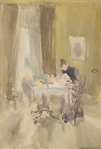 Violett und Bernstein - Tee, 1882-1884 von James Abbott McNeill Whistler