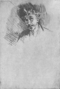 Whistler mit der weißen Locke, 1879, 1904 von James Abbott McNeill Whistler