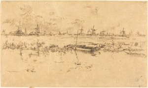 Zaandam, 1889 von James Abbott McNeill Whistler