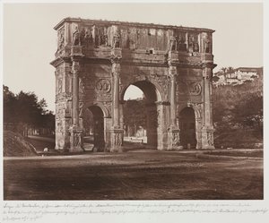 Konstantinsbogen, Rom, um 1858